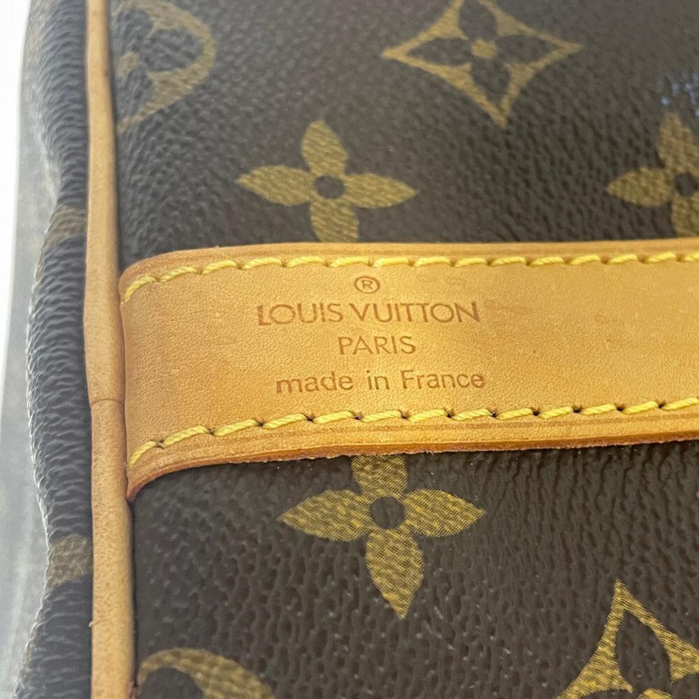 LOUIS VUITTON Brown Monogram Leather Keepall 60 Boston Bag - Picture 7 of 9